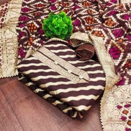 Fancy Chanderi Jacquard Suit Material