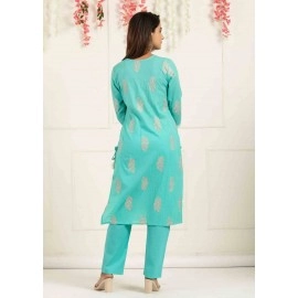 Cotton Kurti Pant with Dupatta