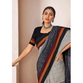 Premium Quality Mul-Mul Cotton Saree