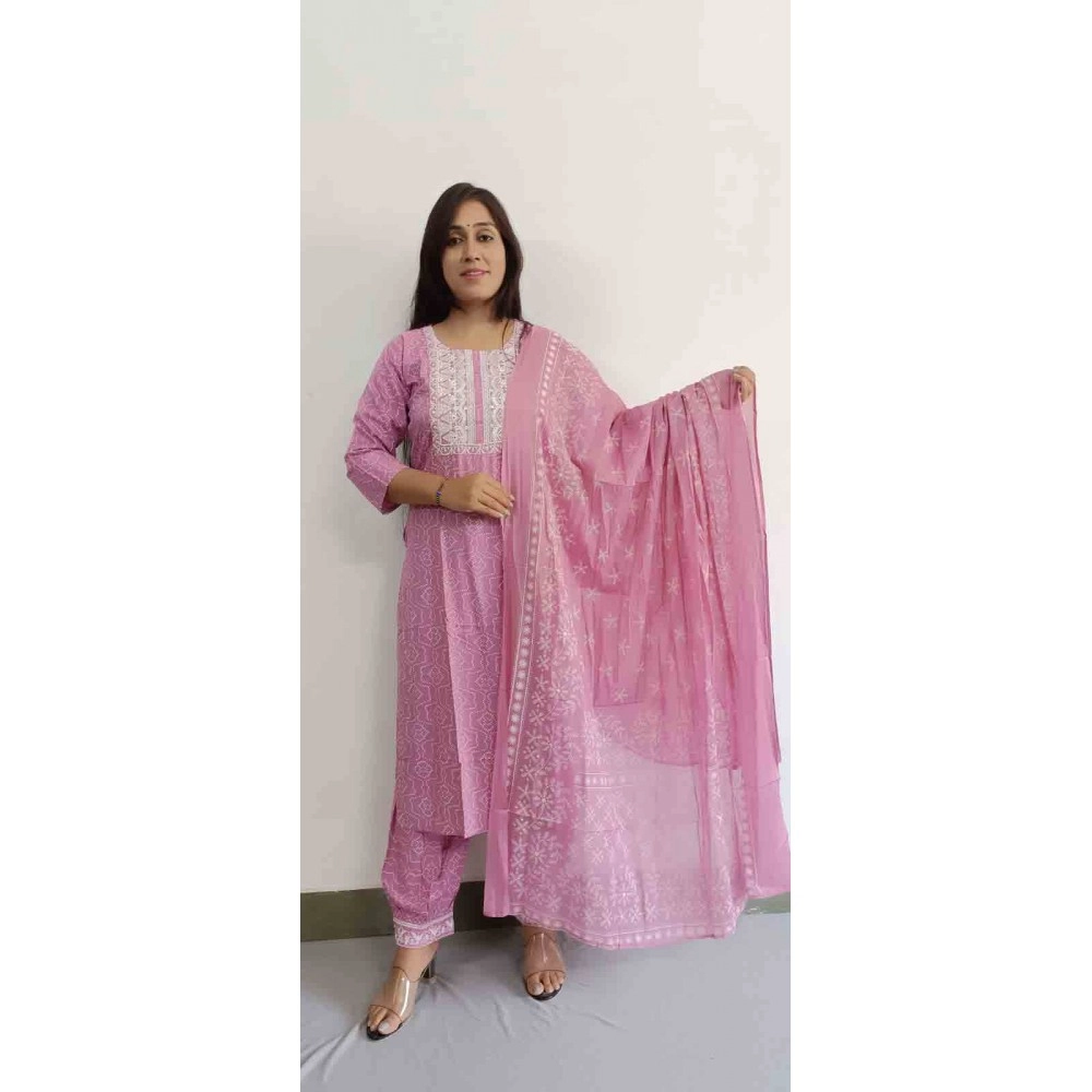 Rayon Kurti Pant with Dupatta