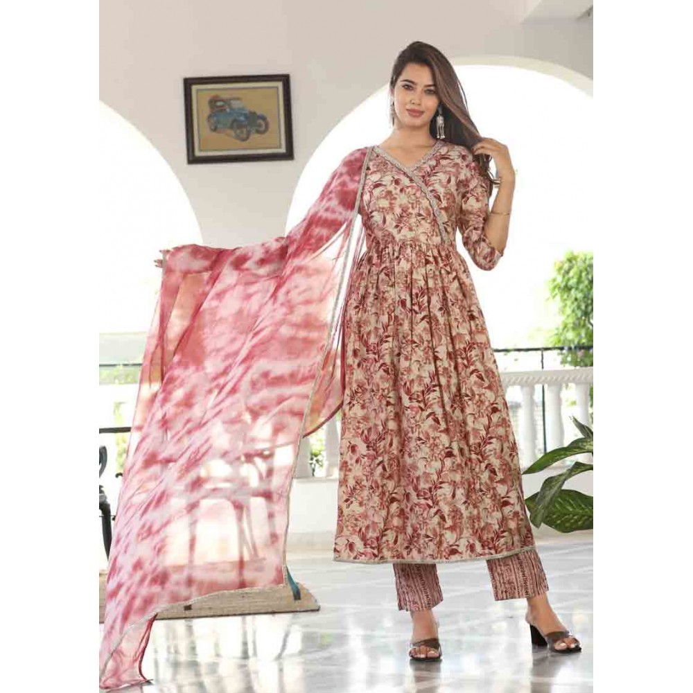 Muslin kurti Pant with Dupatta