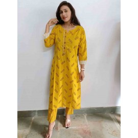 Cotton kurti with pant