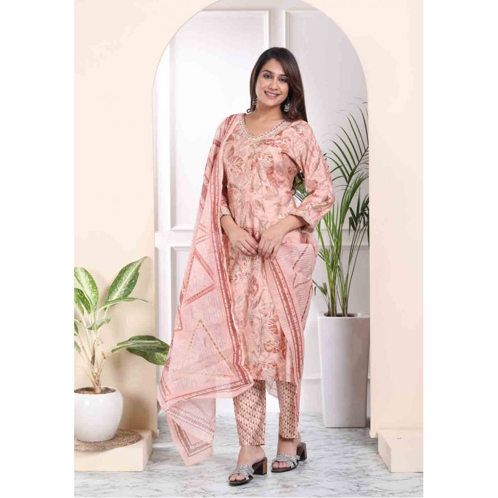 Muslin kurti Pant with Dupatta