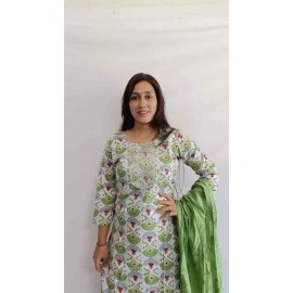 Rayon Kurti Pant with Dupatta