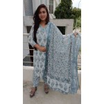 Cotton kurti Pant with Dupatta