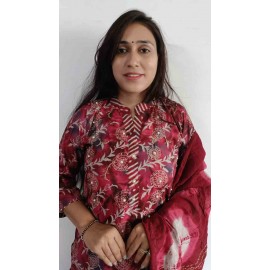 Muslin kurti Pant with Dupatta