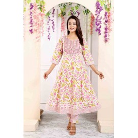 Cotton 60 - 40 kurti Pant with Dupatta