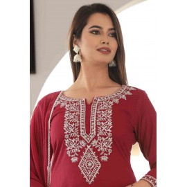 Cotton kurti Pant with Dupatta