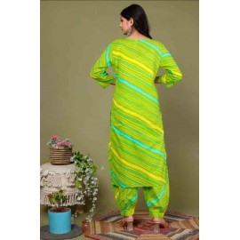 Cotton kurti Afgani Pant with Dupatta