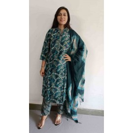 Muslin kurti Pant with Dupatta