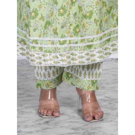 Cotton 60 - 40 kurti Pant with Dupatta