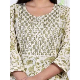 Cotton 60 - 40 kurti Pant with Dupatta