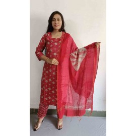 Muslin kurti Pant with Dupatta