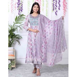 Cotton 60 - 40 kurti Pant with Dupatta