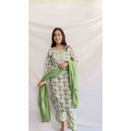 Rayon Kurti Pant with Dupatta