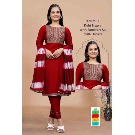 Presenting Printed Muslin Kurti with Legging Set