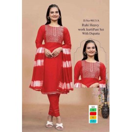 Launching Premium Heavy Work Kurta,pant with Dupatta Set