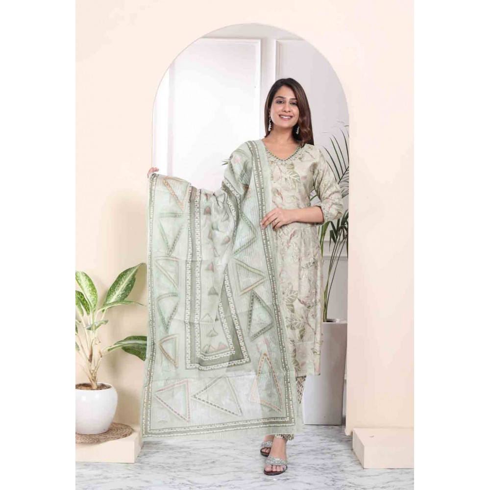 Muslin kurti Pant with Dupatta