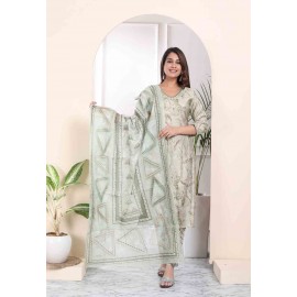 Muslin kurti Pant with Dupatta