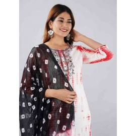 Cotton kurti pant with dupatta