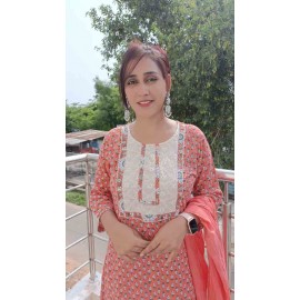 Rayon Kurti Pant with Dupatta