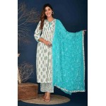 Cotton Kurti Pant with Dupatta