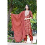Modal Silk Kurti Pant with Dupatta