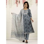Cotton Kurti Pant with Dupatta