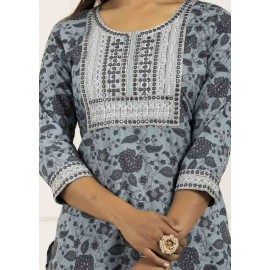 Cotton Kurti Pant with Dupatta