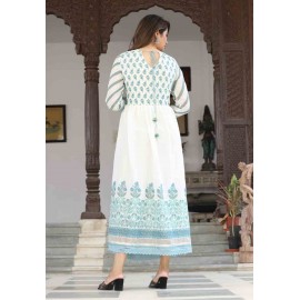 Cotton Anarkali Kurti with Dupatta