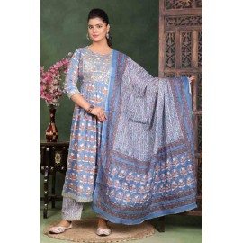 Nayra Cut kurti Pant with Dupatta