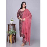 Modal silk kurti Pant with Dupatta