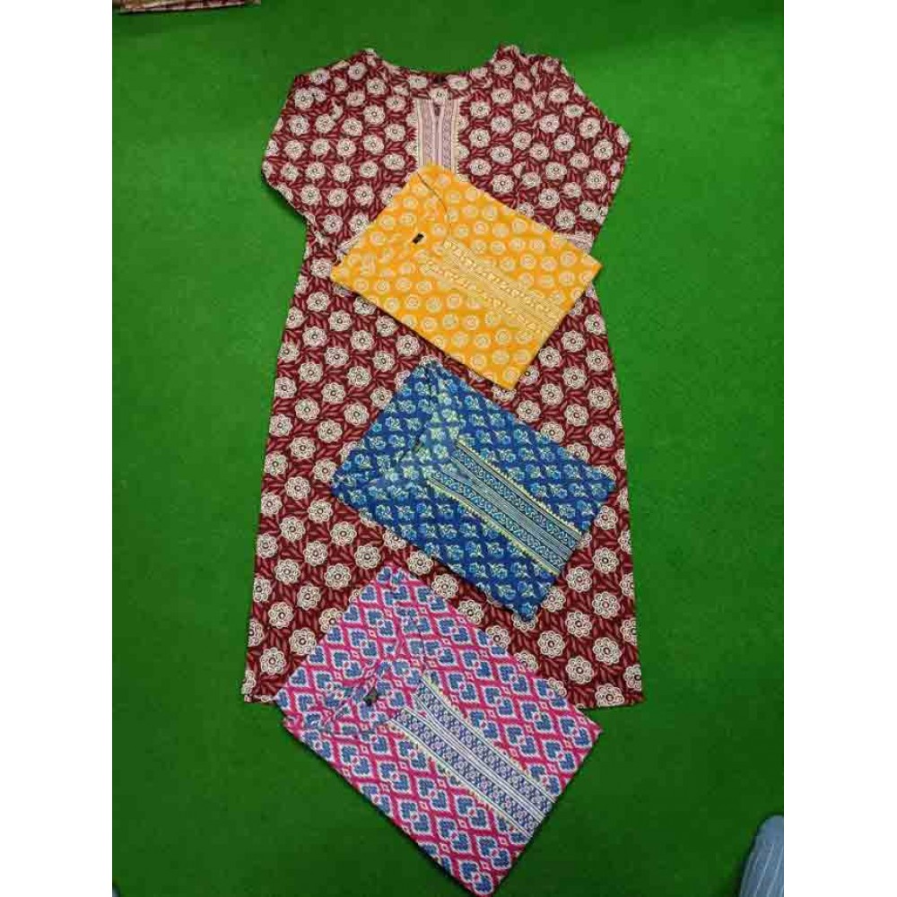 Cotton Kurti Mix colour Mix Design