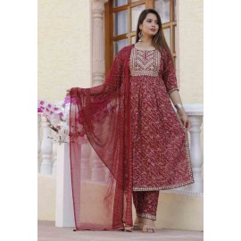 Rayon Kurti Pant with Dupatta