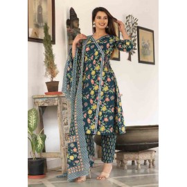 Cotton kurti Pant with Dupatta