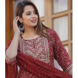 Rayon Kurti Pant with Dupatta