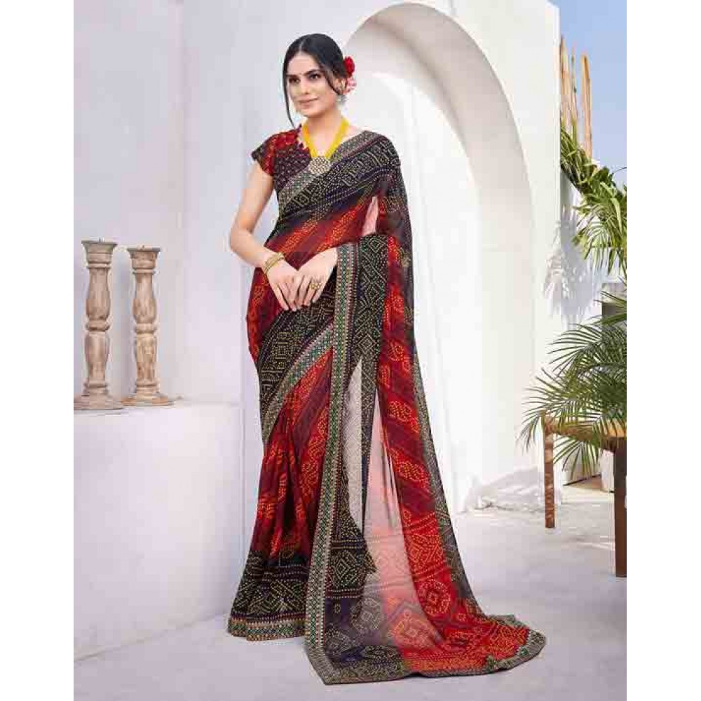 Georgette with Lace Saree Collection