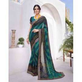 Georgette with Lace Saree Collection