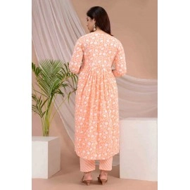 Cotton Kurti Pant with Dupatta  