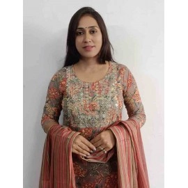 Cotton Kurti Pant with Dupatta