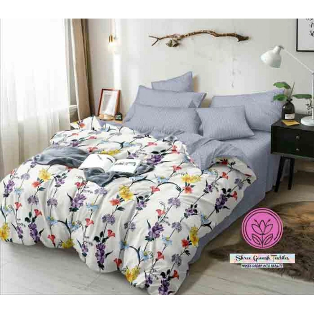 Glace fabric bedsheet