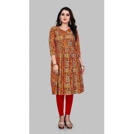 Printed design worked kuri for women