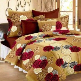 Dazzel bedsheet Rose design