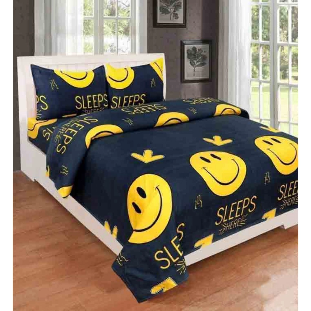 Book Fold bedsheet smile printed