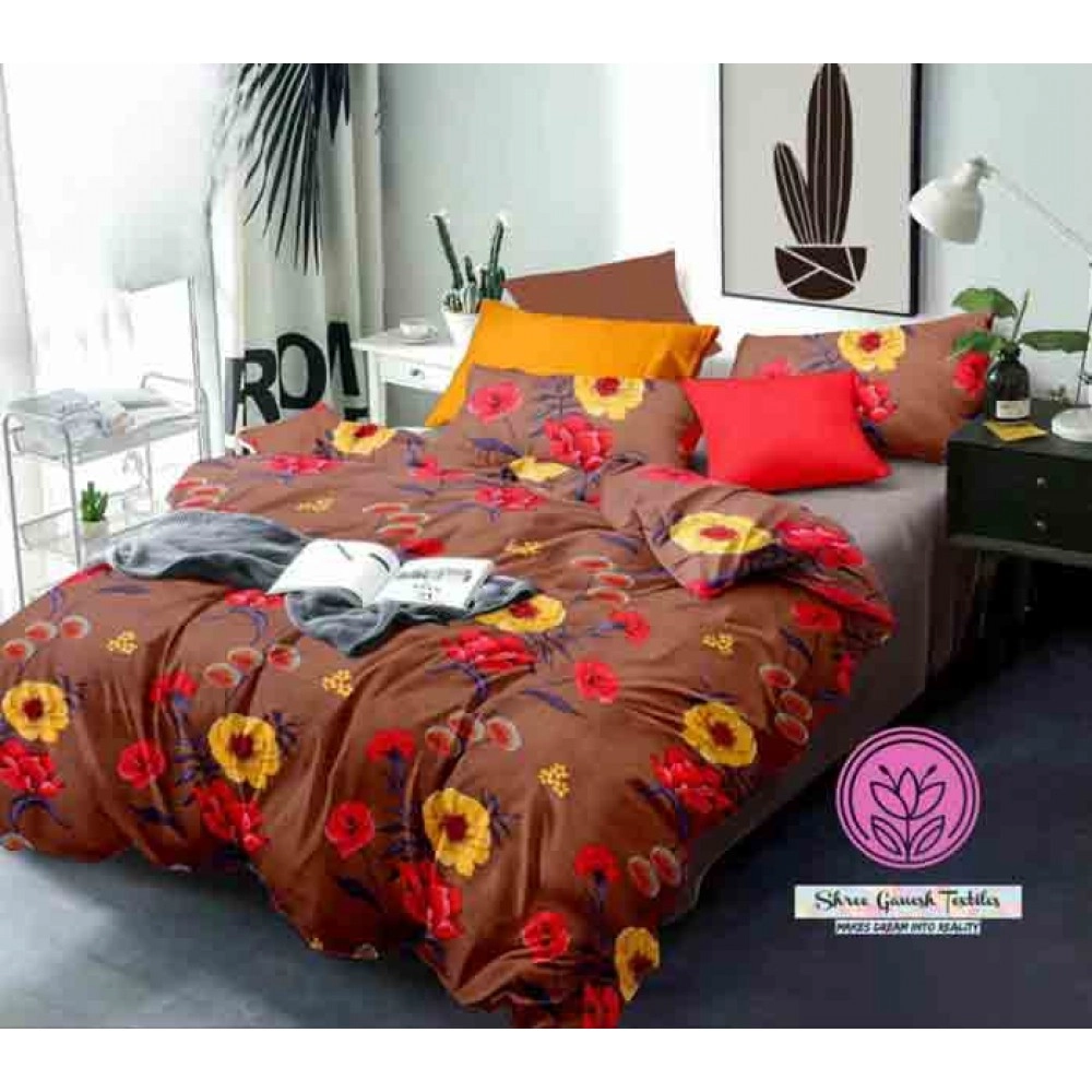 Glace cotton bedsheet 