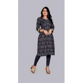 Print design work kurti for womens