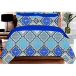 Book Fold bedsheet blue colour