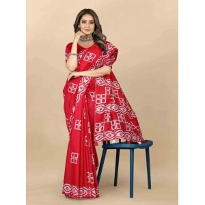  Batik Printed Chanderi Cotton Saree Collections