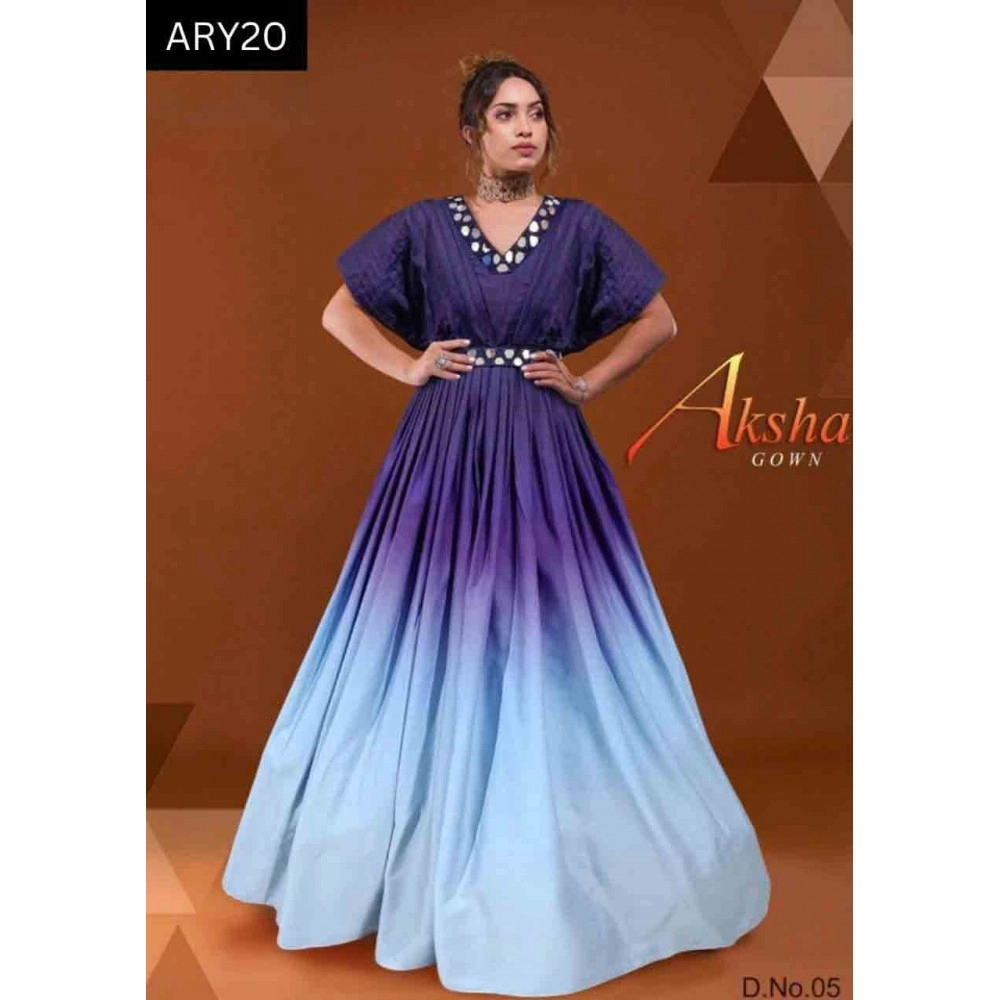 Poly Rayon Gowns for womens