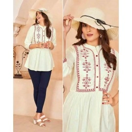  Embroidered Rayon Western Top for womens